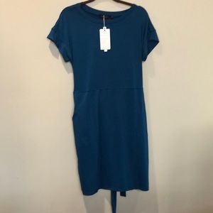 Women’s Teal Short Sleeve Knit Dress
